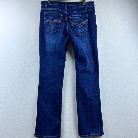 Harley Davidson Jeans Womens 8 Western Biker Moto Y2K Grunge Rockabilly Denim - Picture 10 of 12